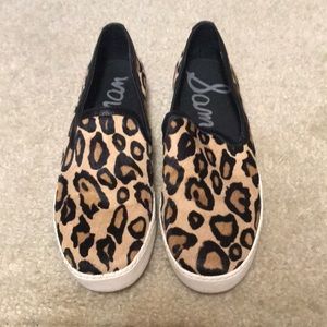 Sam Edelman calf hair slip on sneakers